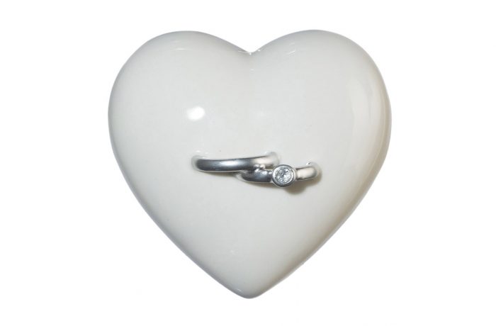Deco heart WEDDING RINGS