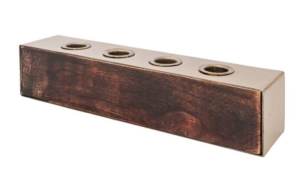 Candleholder with Steel Edge