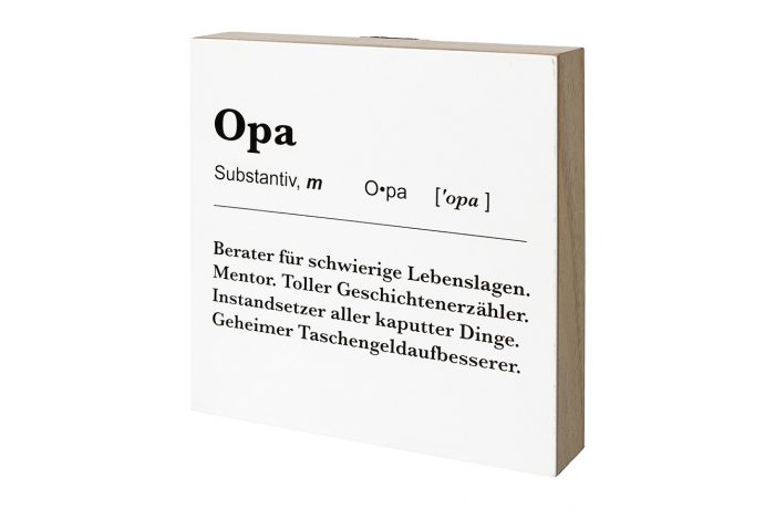Deko Tafel/Hänger “OPA”