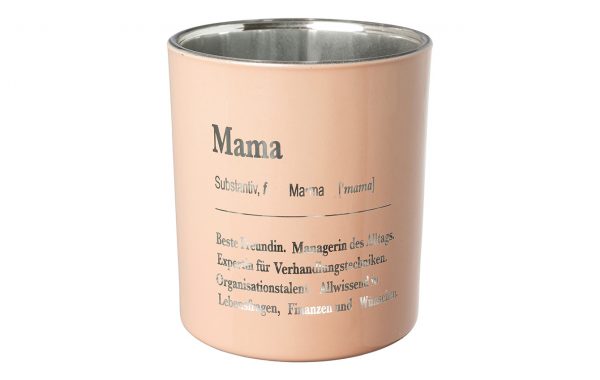 Glass Tealight “MAMA”
