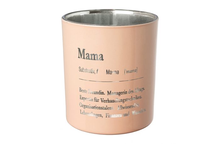 Glass Tealight “MAMA”