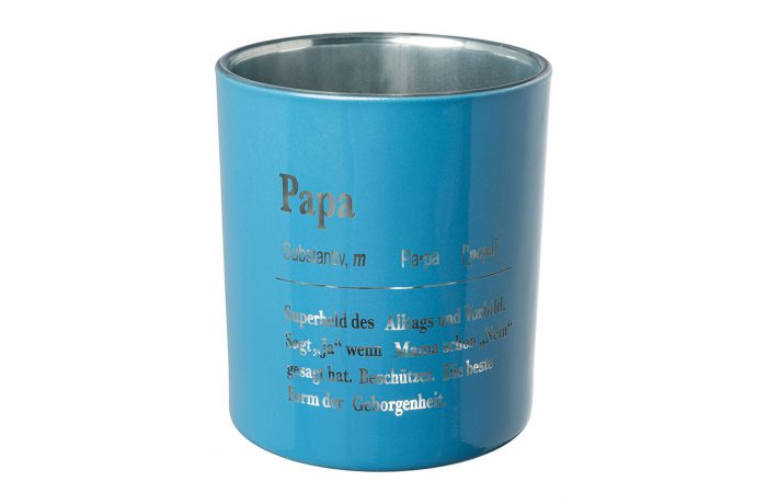 Glass Tealight “PAPA”