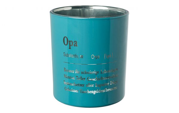 Glass Tealight “OPA”