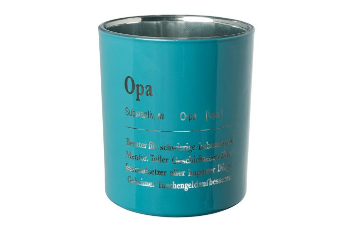 Glass Tealight “OPA”