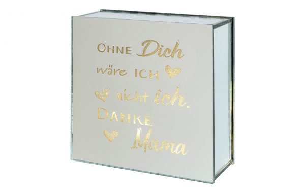 Glass Deco with LED “MAMA”