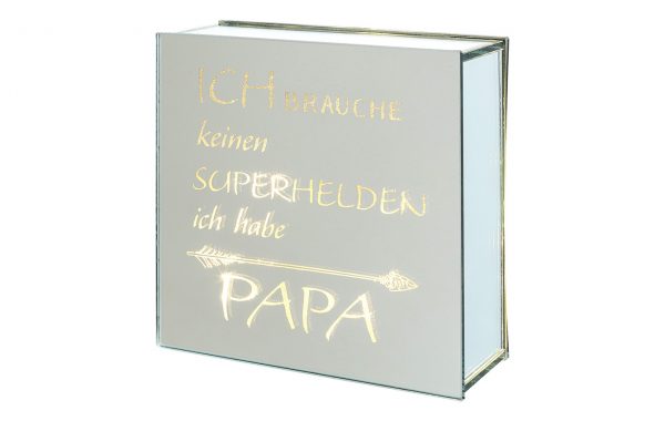 Glass Deco with LED “PAPA”