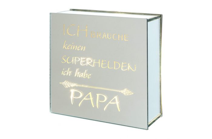 Glass Deco with LED “PAPA”