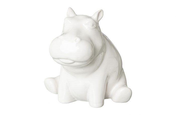 Ceramic Hippo sitting “NILS”
